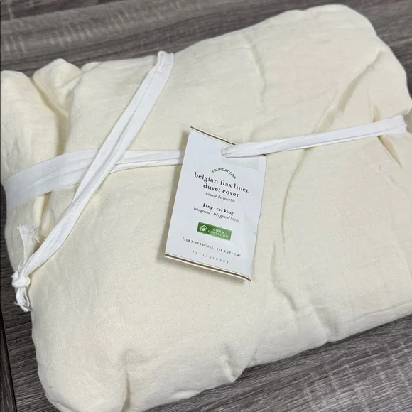 Pottery Barn Belgian Flax Linen Duvet Cover - Picture 2 of 4